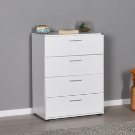 Hanah Home Cómoda Sfn-540-Bb-1 con 4 cajones en Blanco
